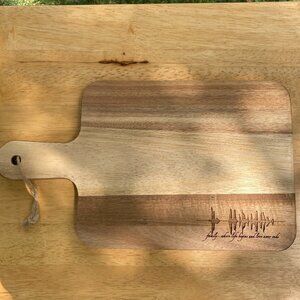 Family...Where Life Begins And Love Never Ends Soundwave Cutting Board